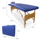 Table de massage pliante | Kinesithérapie | Bois | Revêtement similicuir | 186x60 cm | Bleu | CM-01 Light | Mobiclinic - Foto 2