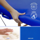 Table de massage pliante | Kinesithérapie | Bois | Revêtement similicuir | 186x60 cm | Bleu | CM-01 Light | Mobiclinic - Foto 4