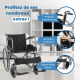 Fauteuil roulant pliable | Orthopédique |Robuste | Noir | Alcazaba | Mobiclinic - Foto 3