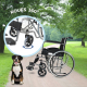 Fauteuil roulant pliable | Orthopédique |Robuste | Noir | Alcazaba | Mobiclinic - Foto 5