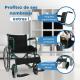 Fauteuil roulant | Pliable | Grande roue | Résistant | Accoudoirs et repose-pieds fixes | Vert | Alcazaba | Mobiclinic - Foto 3