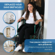 Fauteuil roulant | Pliable | Grande roue | Résistant | Accoudoirs et repose-pieds fixes | Vert | Alcazaba | Mobiclinic - Foto 7