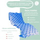 Matelas anti escarre | À air | Avec compresseur | PVC médical ignifuge | 200x90x7cm | 130 cellules | Bleu | Mobi 1 | Mobiclinic - Foto 2