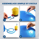 Ballon de Pilates | Antidérapant | Anti-perforation | Gonfleur inclus | Lavable | 58 cm | Bleu | PY-01 |Mobiclinic - Foto 6