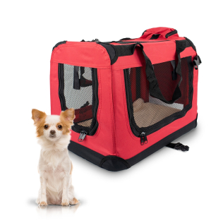 Sac de transport pour animaux | Différentes tailles | Différents poids | Pliable | Rouge | Balú | Mobiclinic