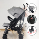 Poussette pliante pour bébés | Dossier inclinable | Roues amovibles | Max. 15 kg | Panier XL |Elefant | Mobiclinic - Foto 14