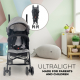 Poussette pliante pour bébés | Dossier inclinable | Roues amovibles | Max. 15 kg | Panier XL |Elefant | Mobiclinic - Foto 15