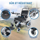 Fauteuil roulant électrique | Pliable | Grande autonomie 51 km | Batterie 30 Ah | Aluminium | Troya Plus Ultra | Mobiclinic - Foto 2