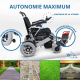 Fauteuil roulant électrique | Pliable | Grande autonomie 51 km | Batterie 30 Ah | Aluminium | Troya Plus Ultra | Mobiclinic - Foto 4