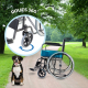 Fauteuil roulant pliable | Pliant | Grandes roues | Léger | Orthopédique | Noir | Alcázar | Mobiclinic - Foto 3