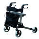 Deámbulateur 4 roues pour personnes âgées | Déambulateur Rollator Classic Xtra | Jusqu'à 136 kg | Hauteur réglable - Foto 1