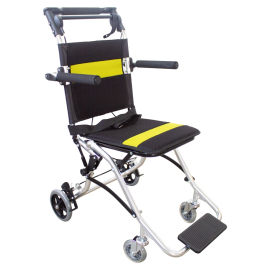 Fauteuil de transfert | Pliable | Aluminium | Accoudoirs rabattables | Frein de guidon | Jusqu'à 100 kg | New Ideal