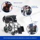 Fauteuil roulant pliable | Aluminium | Petites roues | Repose-pieds amovibles et dossier pliable | Museo | Deluxe | Mobiclinic - Foto 2