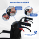 Fauteuil roulant pliable | Aluminium | Petites roues | Repose-pieds amovibles et dossier pliable | Museo | Deluxe | Mobiclinic - Foto 4