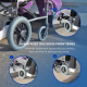 Fauteuil roulant pliable | Aluminium | Petites roues | Repose-pieds amovibles et dossier pliable | Museo | Deluxe | Mobiclinic - Foto 5