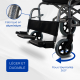 Fauteuil roulant pliable | Aluminium | Petites roues | Repose-pieds amovibles et dossier pliable | Museo | Deluxe | Mobiclinic - Foto 7