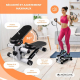 Step machine | Bandes élastiques | Tonifie les jambes et les bras | Écran LCD | Max. 120 kg | Acier | StepPlus - Foto 6