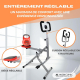 Équipement de musculation | Squats | Fessiers | Pliable | Guidon réglable | Acier | Max. 100kg | VitalFit | Mobiclinic - Foto 6