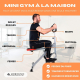 Équipement de musculation | Squats | Fessiers | Pliable | Guidon réglable | Acier | Max. 100kg | VitalFit | Mobiclinic - Foto 4