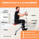 Équipement de musculation | Squats | Fessiers | Pliable | Guidon réglable | Acier | Max. 125kg | VitalFit | Mobiclinic - Foto 7