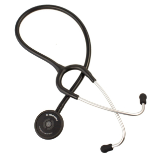 Stéthoscopes Duplex aluminium noir cloche double