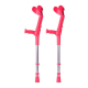 Lot de 2 béquilles pour enfant | Cannes anglaises | Aluminium | Réglable | Rose corail | BCR-N | FORTA - Foto 1