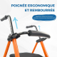 Déambulateur pour personnes âgées | Acier| Pliable | Siège et dossier | 2 roues | Panier | Premium | Nerón | Mobiclinic - Foto 5