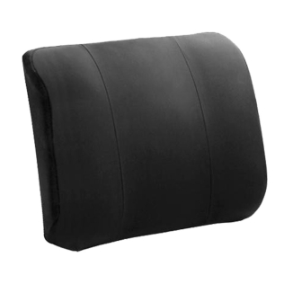 Coussin lombaire | Coussin visco-élastique | Noir