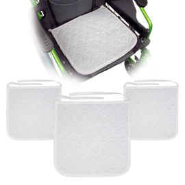 Pack de 3 serviettes réutilisables pour fauteuils roulants | 40 x 38 cm | 450 lavages | Mobiclinic