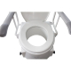 Rehausseur de toilette | Avec couvercle et accoudoirs rabattables | Réglable en hauteur et inclinable | Muralla - Foto 11