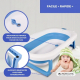 Pack de bain bébé | Baignoire enfant | Pliable | Antidérapant | Bleu | Thermomètre de bain | Sans mercure | Mobiclinic - Foto 4