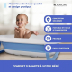Pack de bain bébé | Baignoire enfant | Pliable | Antidérapant | Bleu | Thermomètre de bain | Sans mercure | Mobiclinic - Foto 5
