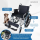 Fauteuil roulant pliant | Aluminium | Accoudoirs pliants et repose-pieds amovibles | Grandes roues | Ópera | TOP | Mobiclinic - Foto 2