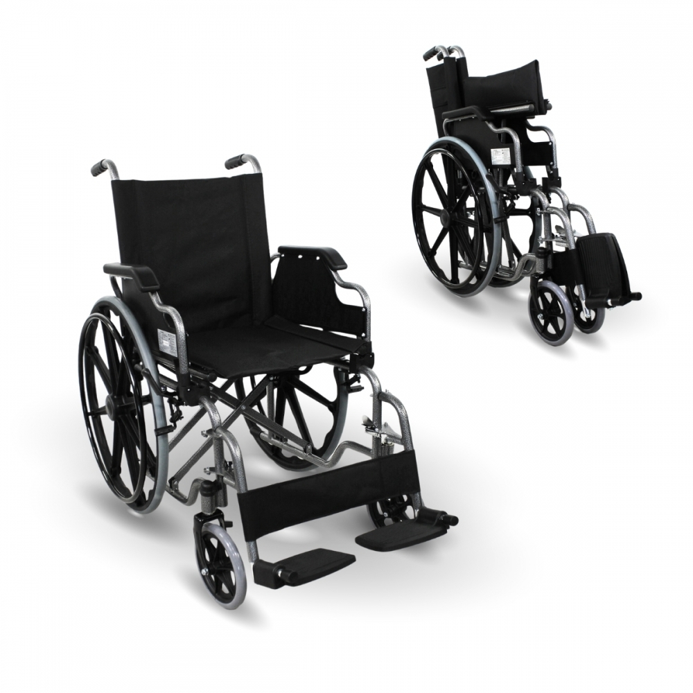 Fauteuil roulant pliant, accoudoirs pliants, grandes roues, orthopédique, premium, giralda, mobiclinic