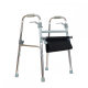 Déambulateur sans roues | Siège en toile | Aluminium | Poids 3,25 kg | Pliable | Réglable | Crampons antidérapants - Foto 2