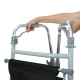 Déambulateur sans roues | Siège en toile | Aluminium | Poids 3,25 kg | Pliable | Réglable | Crampons antidérapants - Foto 4