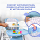 Chaise haute à bascule | Pliable | Avec roulettes et plateau | Max. 15kg | 6-36 mois | Ajustable | Bleu | Nala | Mobiclinic - Foto 6