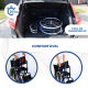 Fauteuil roulant | Pliable | Grande roue | Robuste | Bleu | Alcazaba | Mobiclinic - Foto 8