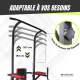 Station de traction | Entraînement complet | Dossier réglable | Rembourré | Acier | Max. 100 kg | MultiFit | Mobiclinic - Foto 3