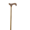 Bâton de marche | Canne de marche | Extensible | Aluminium | Couleur bronze | Poignée en bois