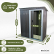 Abri de jardin | Rangement | Toit en pente | Porte coulissante | Verrouillable | Robuste | Nomi |Mobiclinic - Foto 1