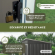 Abri de jardin | Rangement | Toit en pente | Porte coulissante | Verrouillable | Robuste | Nomi |Mobiclinic - Foto 3