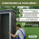 Abri de jardin | Rangement | Toit en pente | Porte coulissante | Verrouillable | Robuste | Nomi |Mobiclinic - Foto 6
