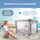 Parc et berceau | Pliable | Portable | Sac de transport | Roues avec freins | Sleepland | Gris | Mobiclinic - Foto 7