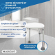 Tabouret de salle de bain | Réglable | Antidérapant | Blanc | Phare| Mobiclinic - Foto 5