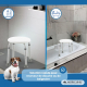 Tabouret de salle de bain | Réglable | Antidérapant | Blanc | Phare| Mobiclinic - Foto 6