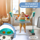 Baby Jumper | 8 jouets | 7 chansons | 3 hauteurs | Siège rotatif à 360º | Lavable | Tiger | Multicolore | Mobiclinic - Foto 4