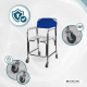 Chaise percée sans cuve| Aluminium | Accoudoirs rembourrés | Bleu | Manzanares | Mobiclinic - Foto 7