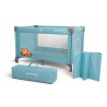Lit de voyage à roulettes | Portable | Pliable | Résistant | Tissu respirant | Sac de transport | Bleu| Mofli |Mobiclinic