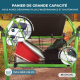 Déambulateur pliable | Siège et dossier | Aluminium | Panier | Pour les personnes âgées | Vert | Prado | Mobiclinic - Foto 7